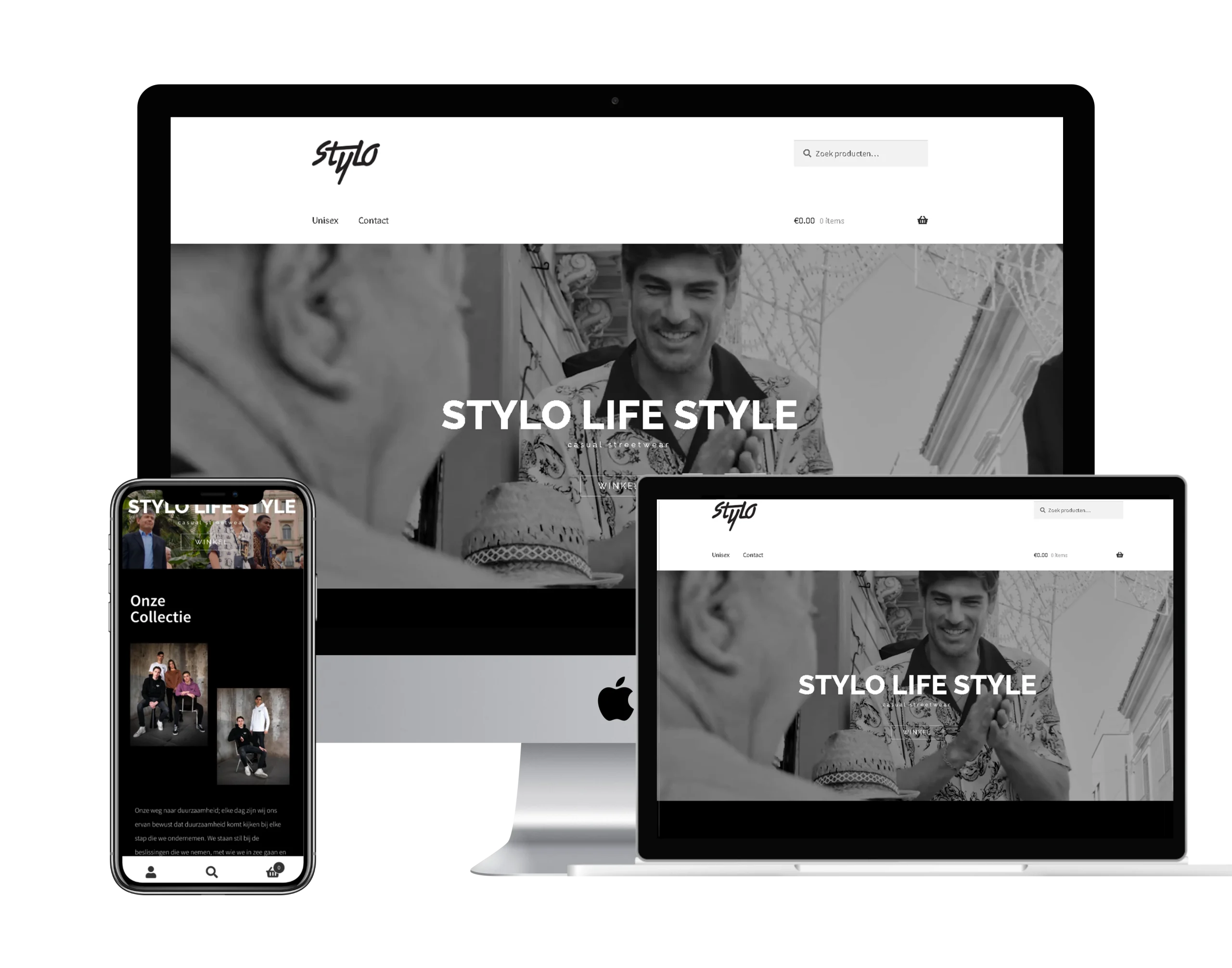 Voorbeeld webshop kleding verkoop